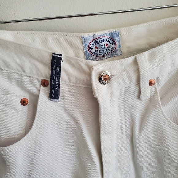 Carolina Blues white pants slim fit branded size 6 100% cotton - Picture 3 of 8